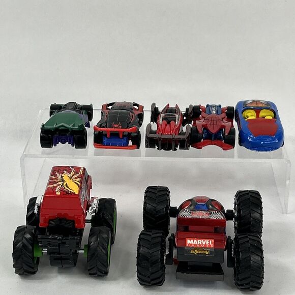 Hot Wheels Maisto Spiderman Lot Ornament Prowler Regener8rs Transforming Miles - Picture 6 of 9